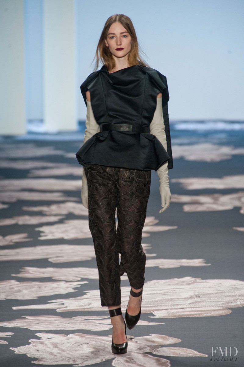 Joséphine Le Tutour featured in  the Vera Wang fashion show for Autumn/Winter 2013