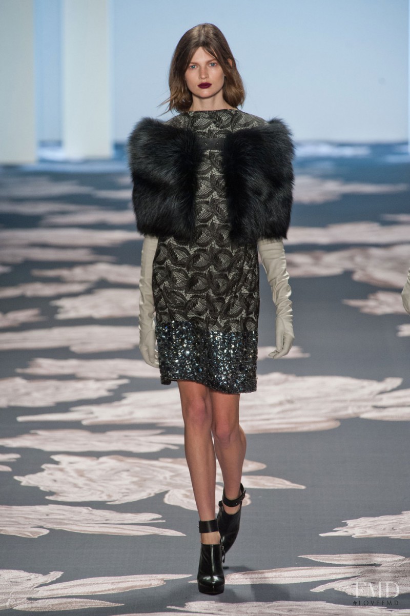 Bette Franke featured in  the Vera Wang fashion show for Autumn/Winter 2013