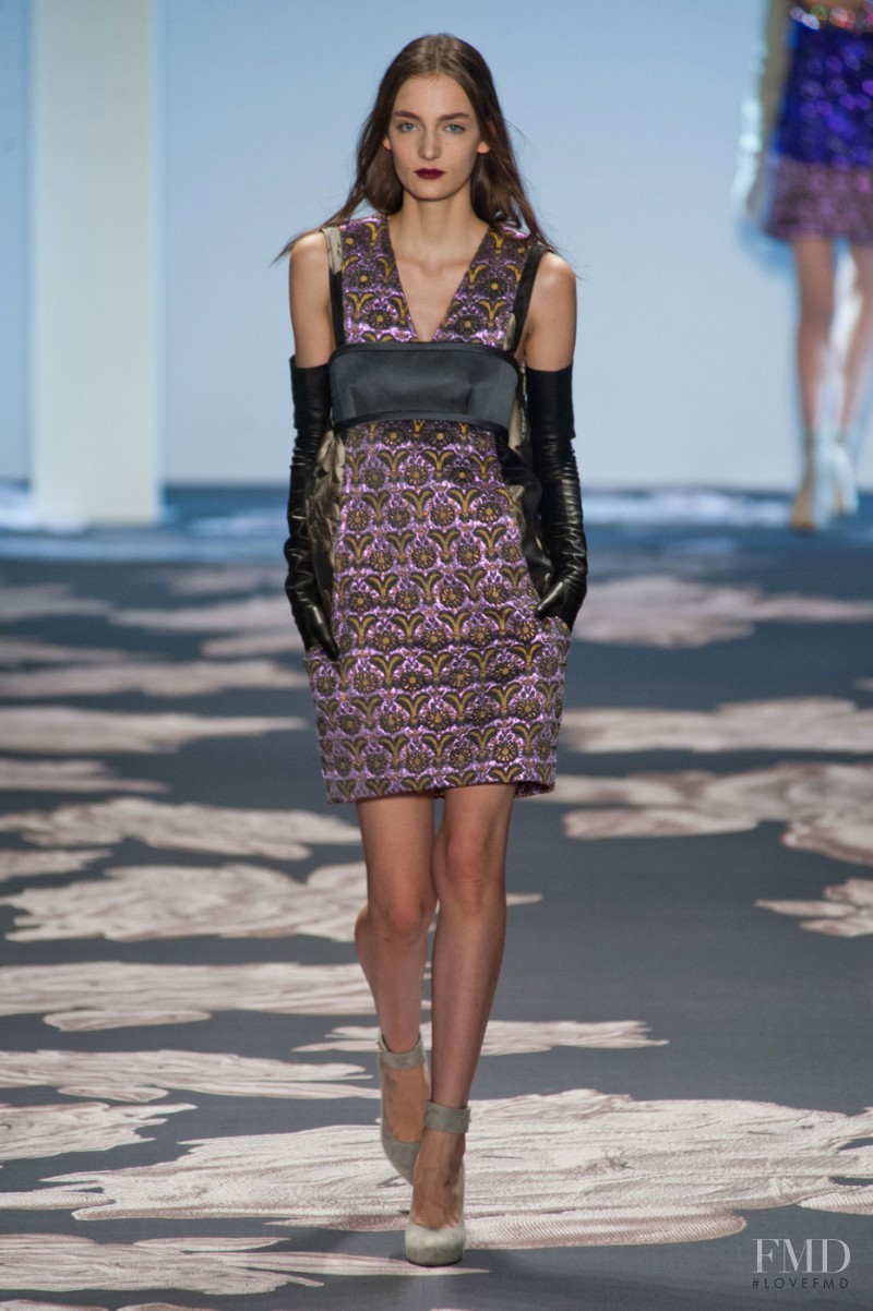 Zuzanna Bijoch featured in  the Vera Wang fashion show for Autumn/Winter 2013