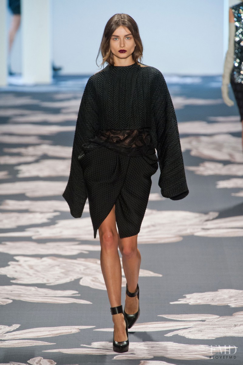 Andreea Diaconu featured in  the Vera Wang fashion show for Autumn/Winter 2013