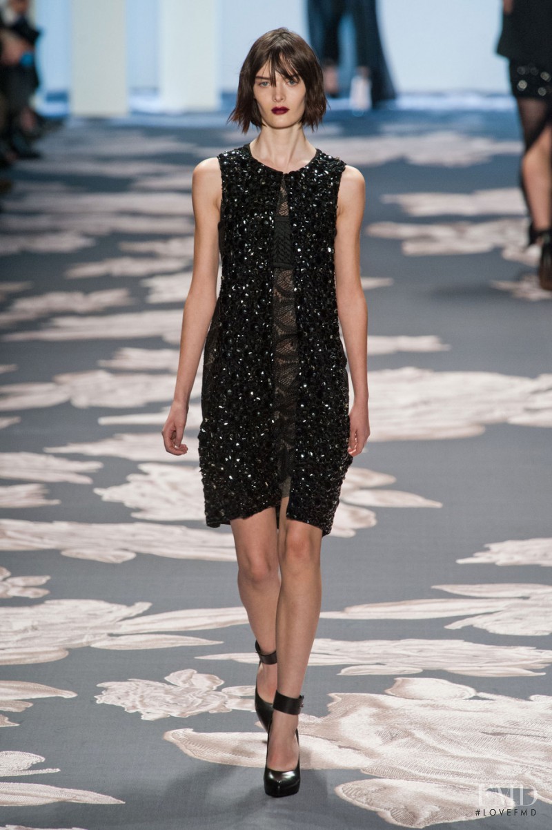 Sam Rollinson featured in  the Vera Wang fashion show for Autumn/Winter 2013