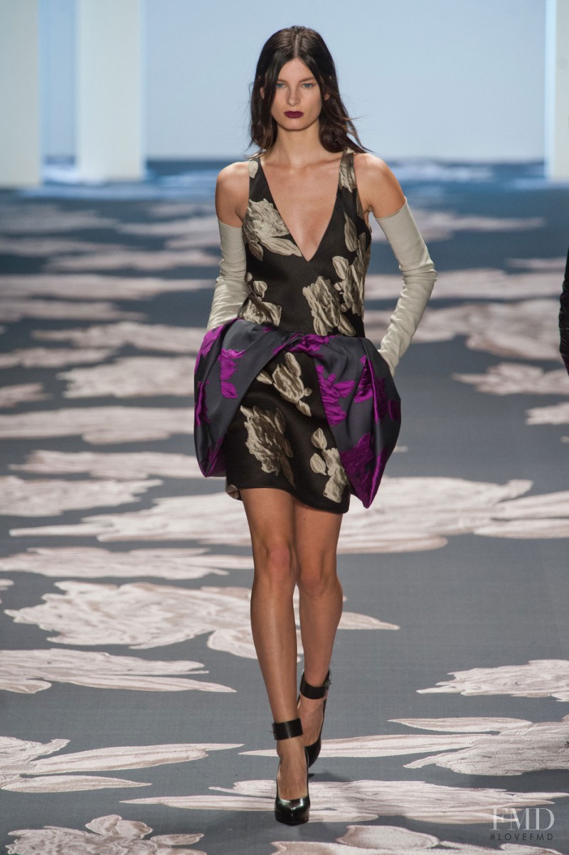 Ava Smith featured in  the Vera Wang fashion show for Autumn/Winter 2013