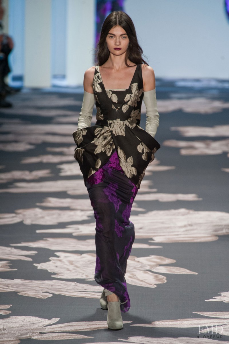 Antonina Vasylchenko featured in  the Vera Wang fashion show for Autumn/Winter 2013
