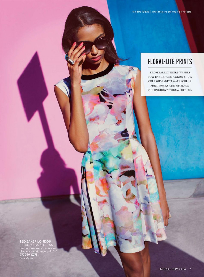 Anais Mali featured in  the Nordstrom catalogue for Spring/Summer 2014