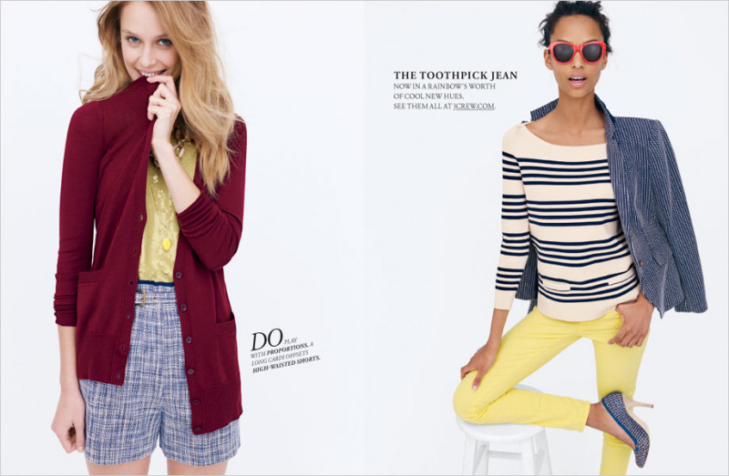 Anais Mali featured in  the J.Crew catalogue for Spring 2012