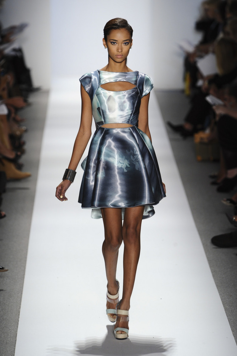 Anais Mali featured in  the Dennis Basso fashion show for Spring/Summer 2011