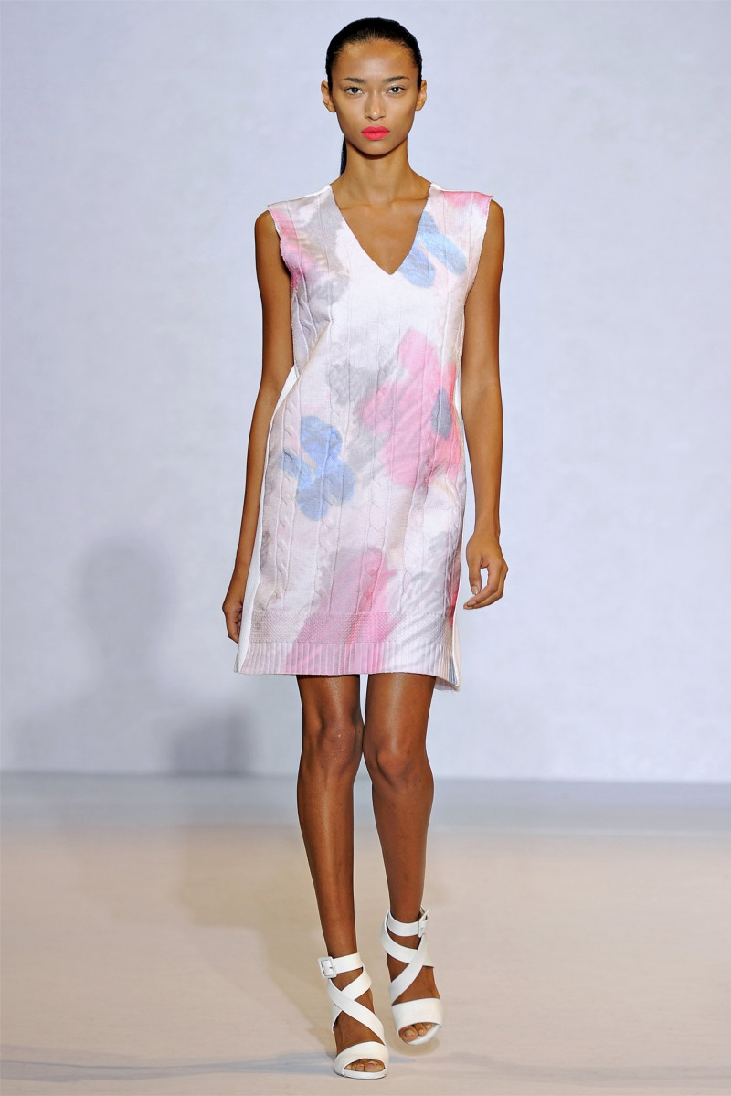 Anais Mali featured in  the Nicole Farhi fashion show for Spring/Summer 2012