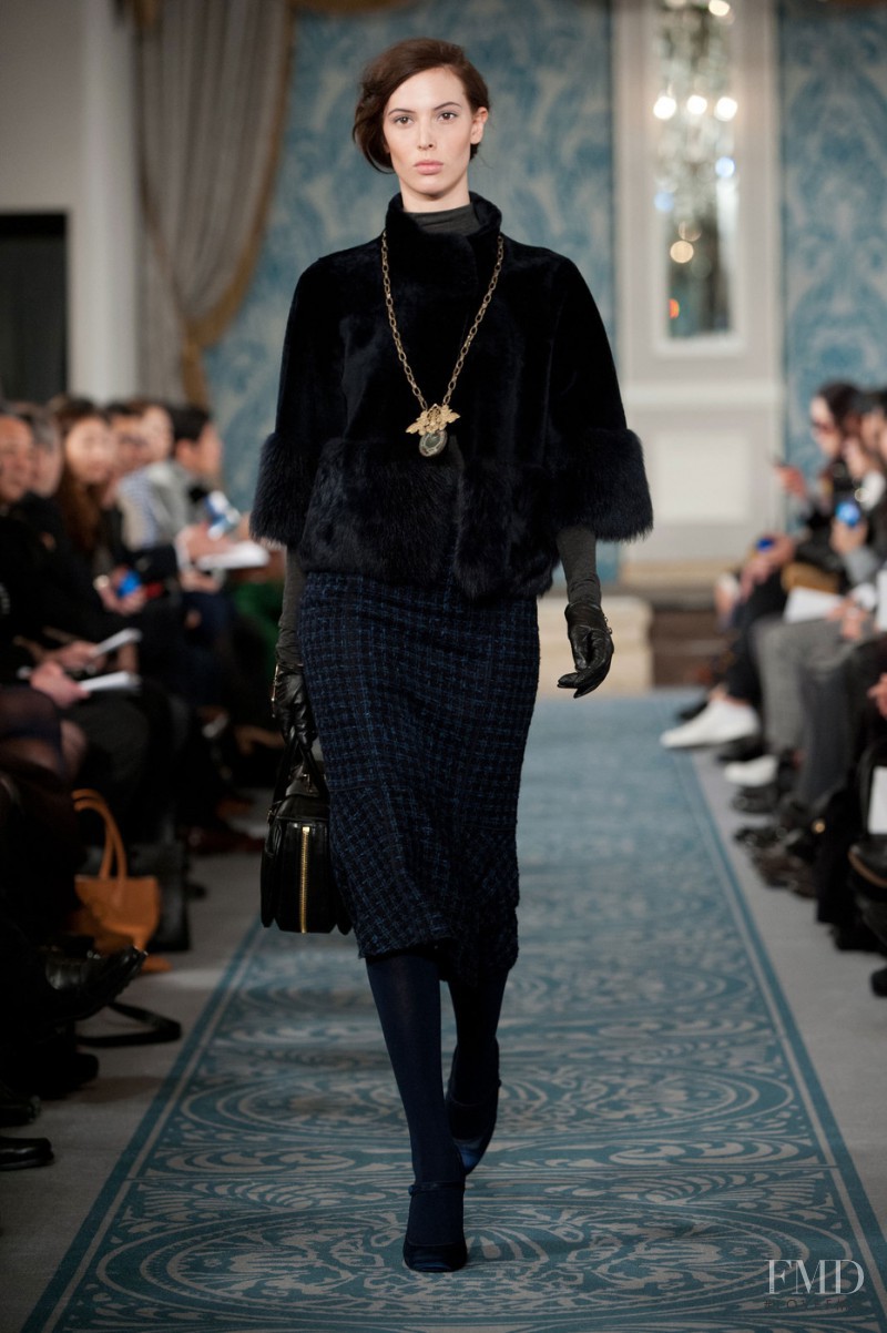 Ruby Aldridge featured in  the Tory Burch fashion show for Autumn/Winter 2013