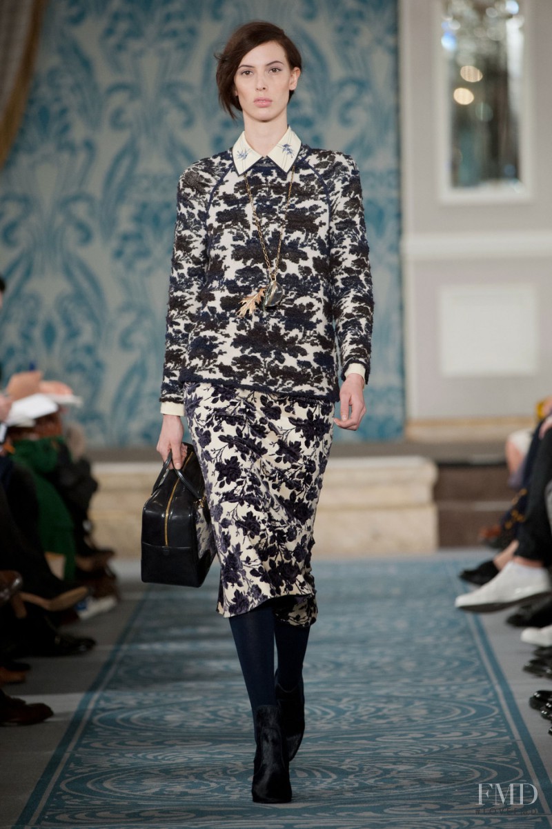 Ruby Aldridge featured in  the Tory Burch fashion show for Autumn/Winter 2013