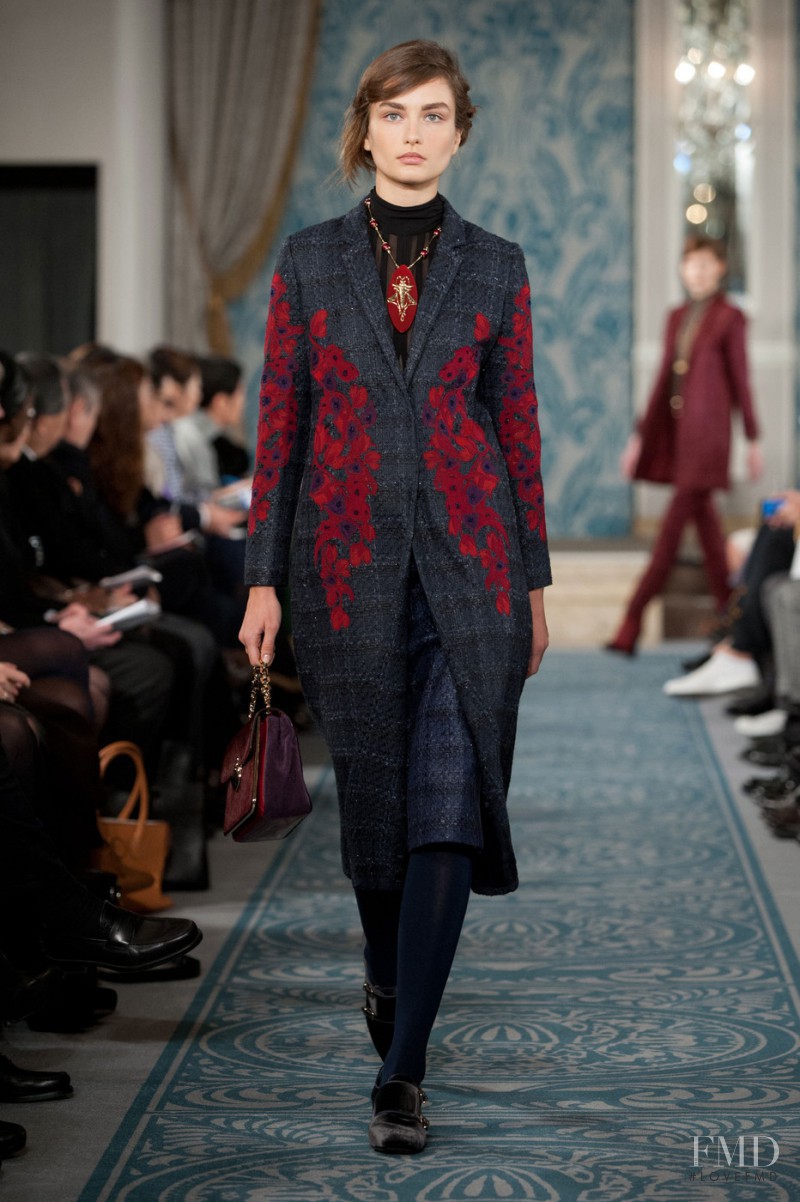 Andreea Diaconu featured in  the Tory Burch fashion show for Autumn/Winter 2013