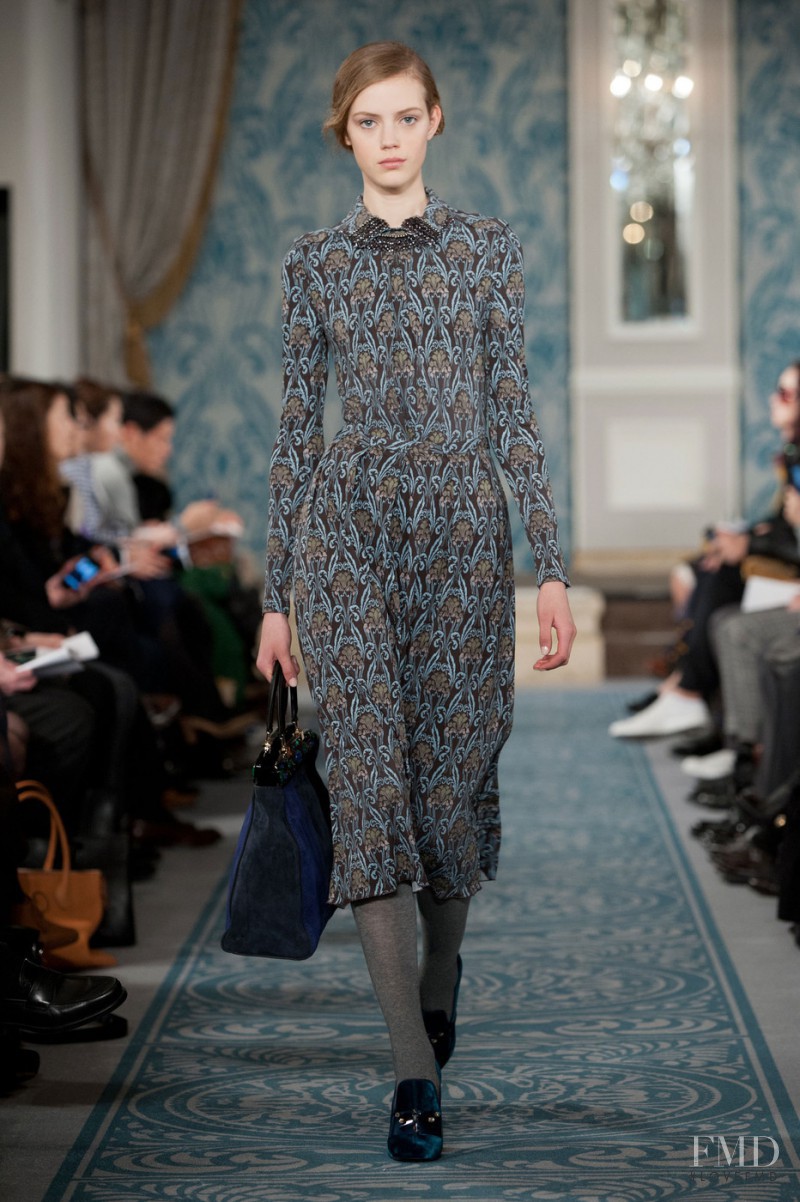 Esther Heesch featured in  the Tory Burch fashion show for Autumn/Winter 2013
