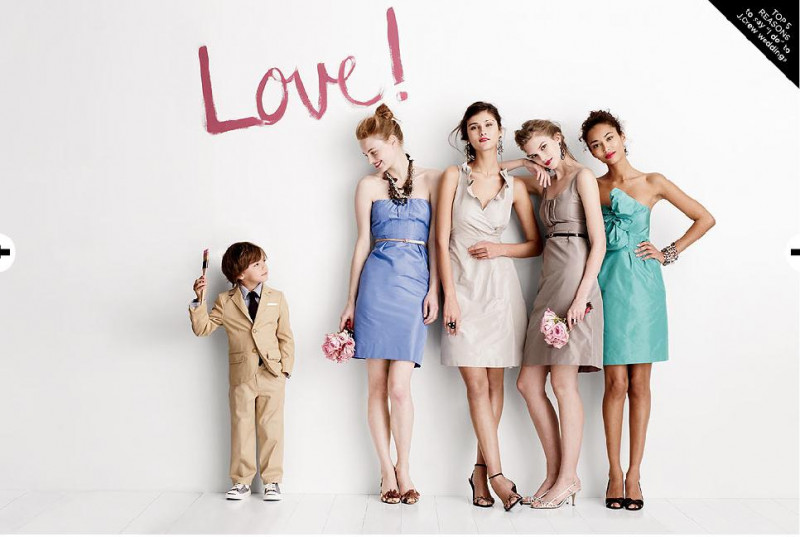 Anais Mali featured in  the J.Crew Weddings & Parties advertisement for Autumn/Winter 2011