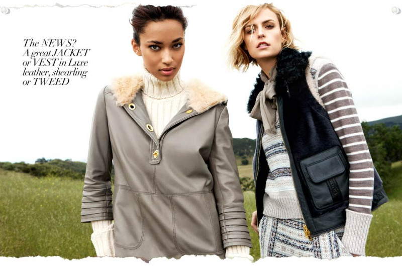 Anais Mali featured in  the Tory Burch lookbook for Autumn/Winter 2011