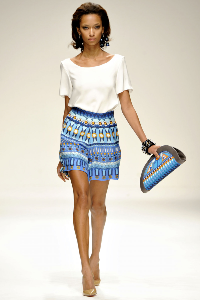 Anais Mali featured in  the Holly Fulton fashion show for Spring/Summer 2011