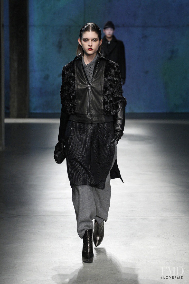 Kel Markey featured in  the Kenneth Cole fashion show for Autumn/Winter 2013