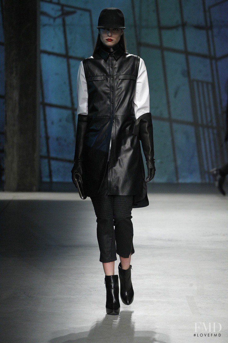 Lin Kjerulf featured in  the Kenneth Cole fashion show for Autumn/Winter 2013