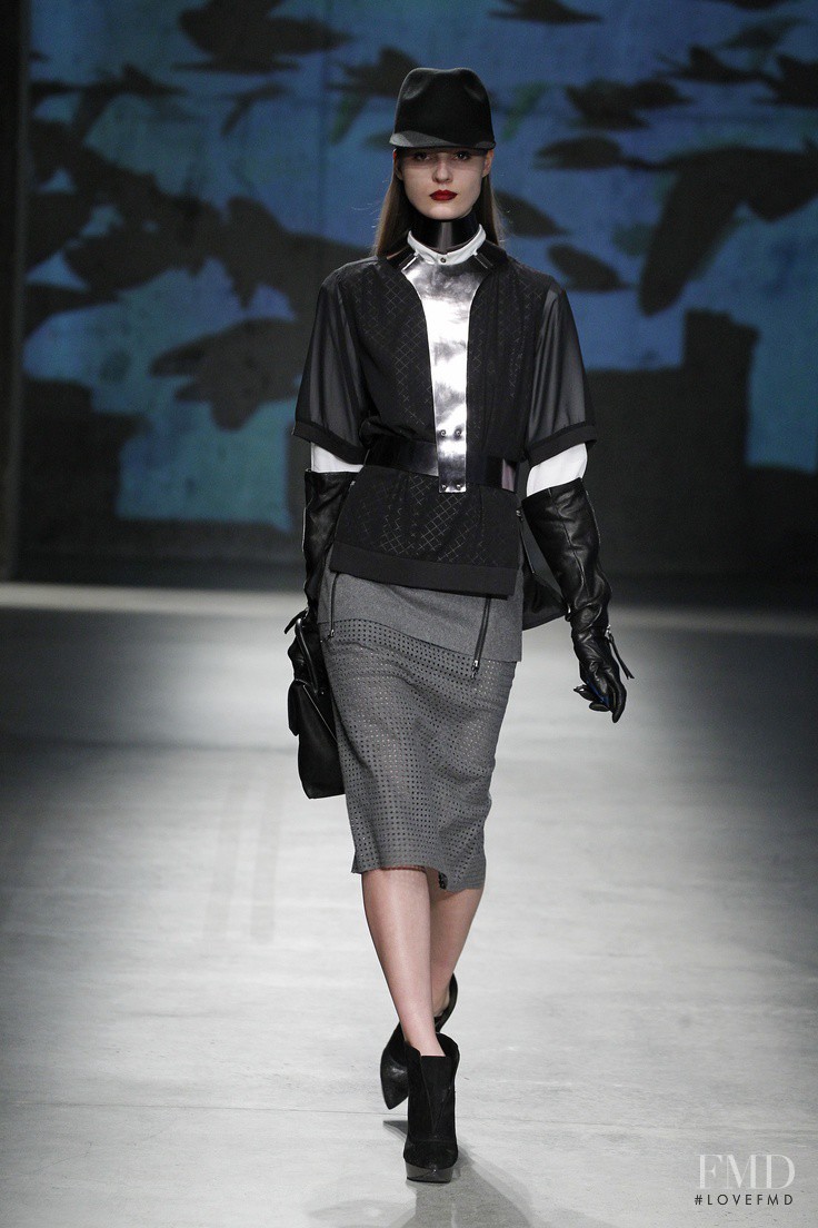 Tilda Lindstam featured in  the Kenneth Cole fashion show for Autumn/Winter 2013