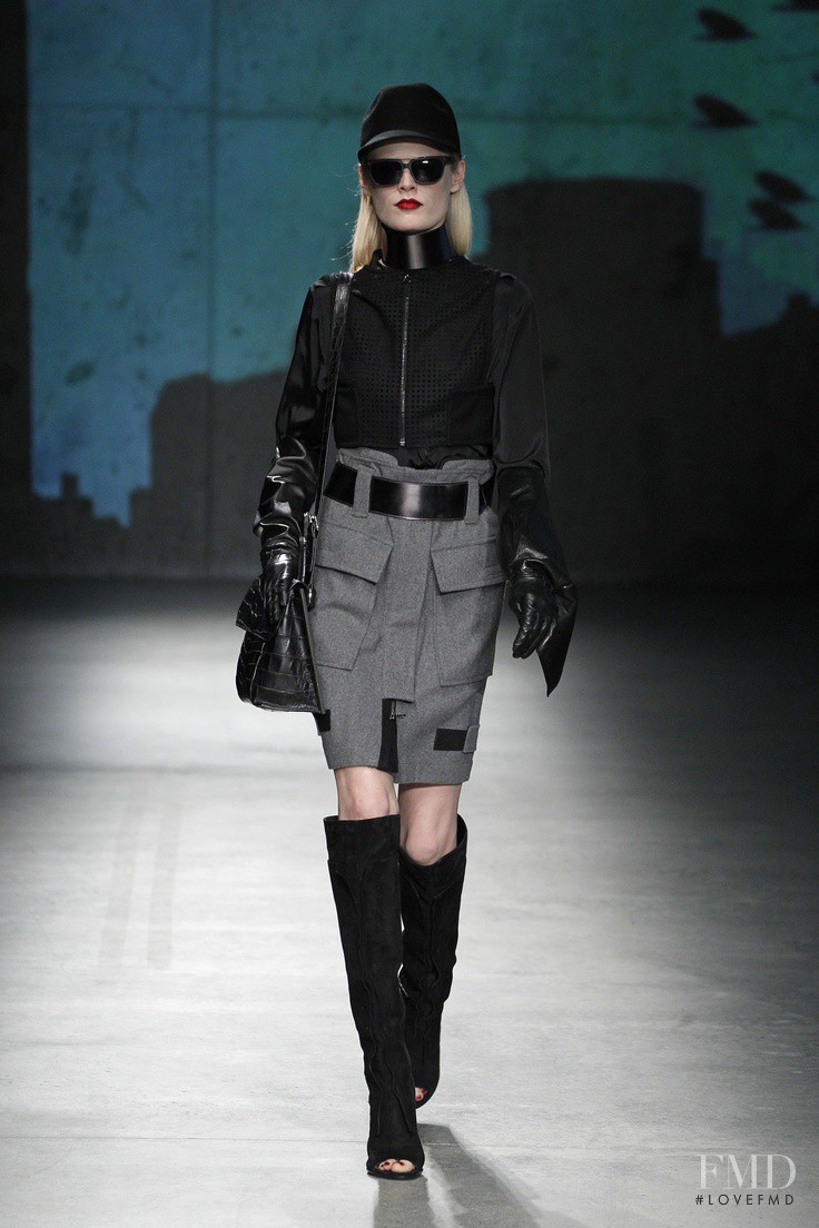 Hanne Gaby Odiele featured in  the Kenneth Cole fashion show for Autumn/Winter 2013