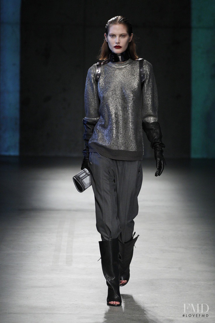 Catherine McNeil featured in  the Kenneth Cole fashion show for Autumn/Winter 2013