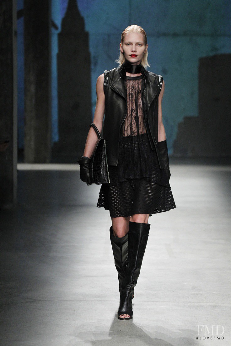Aline Weber featured in  the Kenneth Cole fashion show for Autumn/Winter 2013