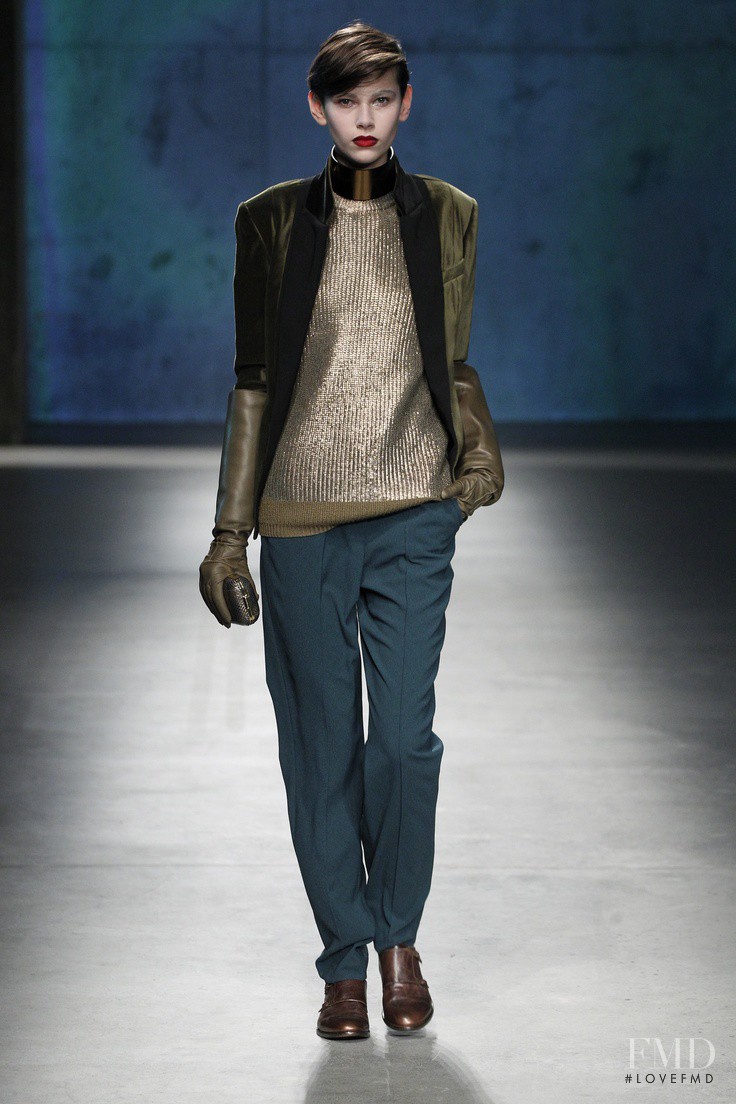 Amra Cerkezovic featured in  the Kenneth Cole fashion show for Autumn/Winter 2013