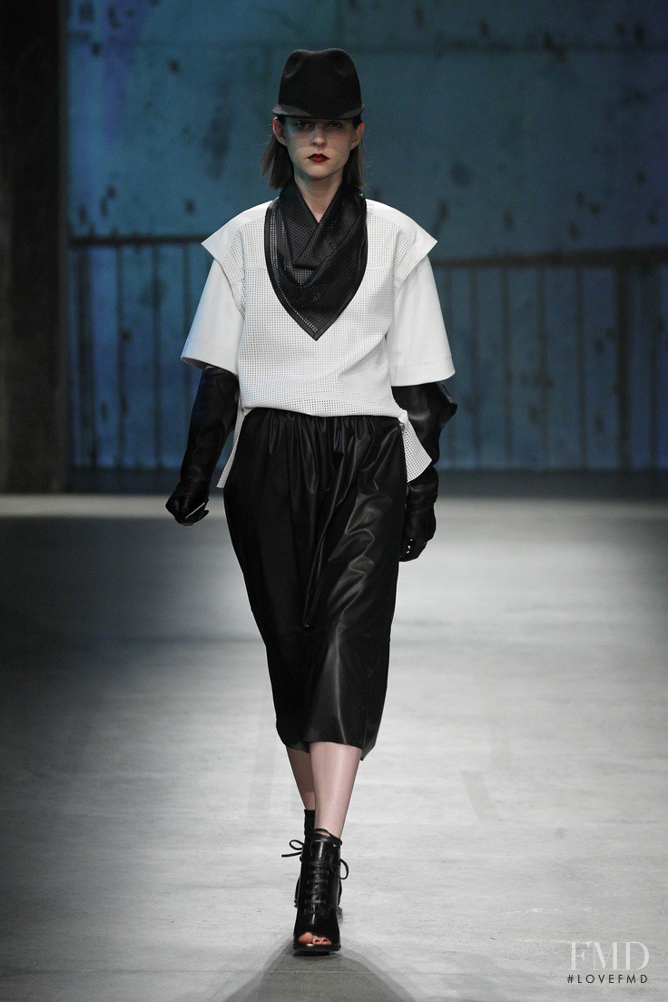 Kel Markey featured in  the Kenneth Cole fashion show for Autumn/Winter 2013