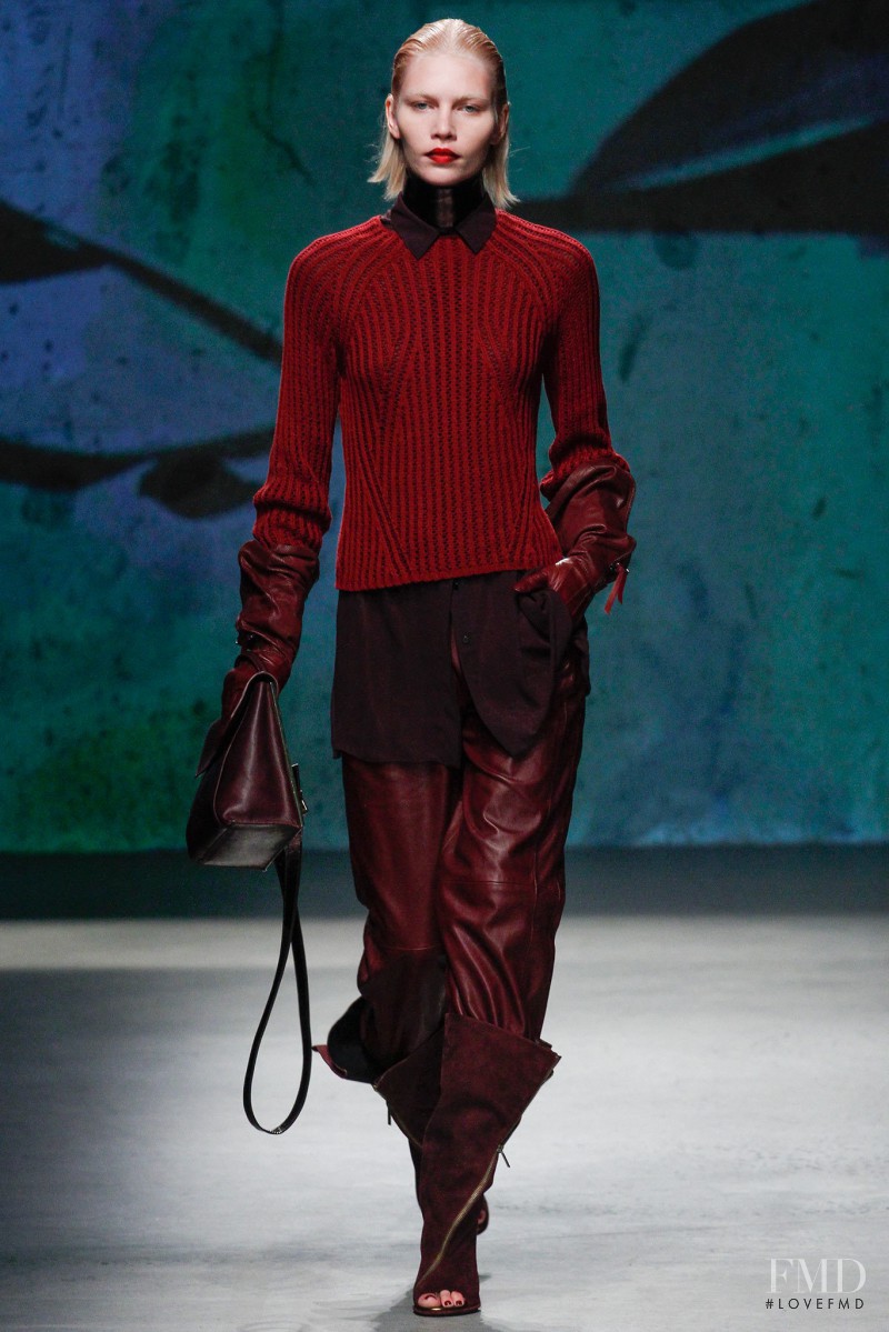 Aline Weber featured in  the Kenneth Cole fashion show for Autumn/Winter 2013