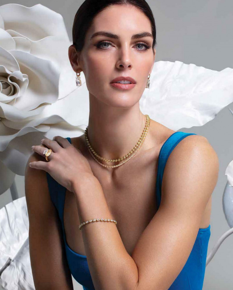 Hilary Rhoda featured in  the Hyde Park lookbook for Autumn/Winter 2022