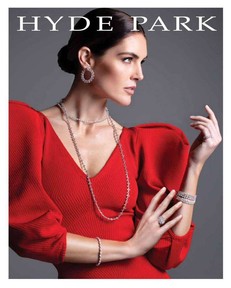 Hilary Rhoda featured in  the Hyde Park lookbook for Autumn/Winter 2022