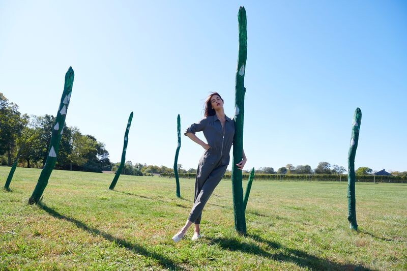 Hilary Rhoda featured in  the ATM - Anthony Thomas Melillo advertisement for Spring 2020