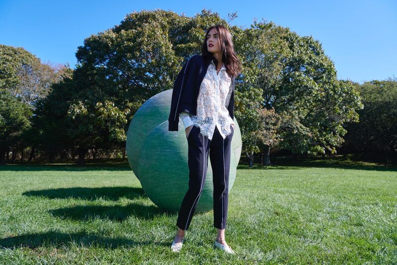 Hilary Rhoda featured in  the ATM - Anthony Thomas Melillo advertisement for Spring 2020