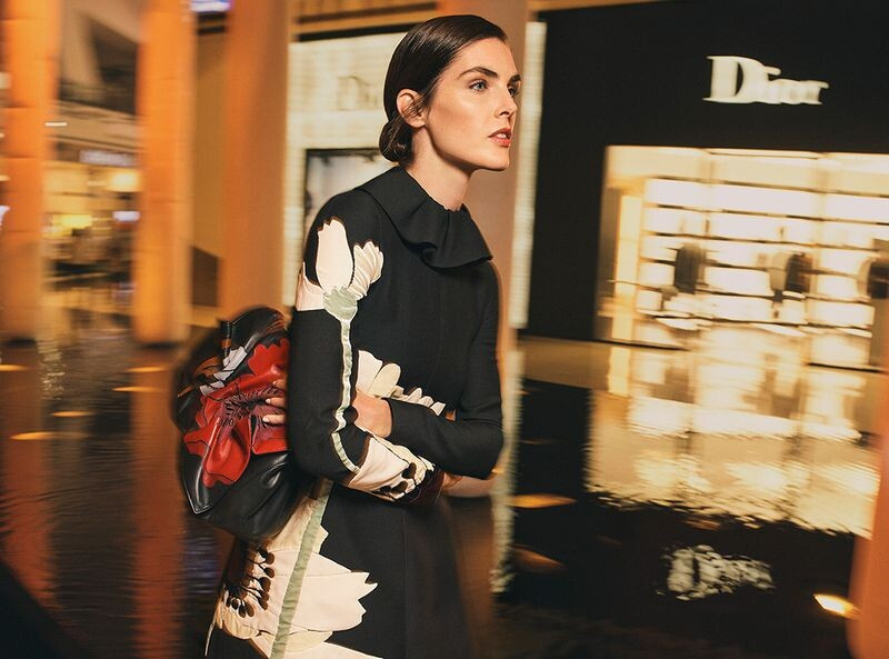 Hilary Rhoda featured in  the Simon Malls advertisement for Spring 2019