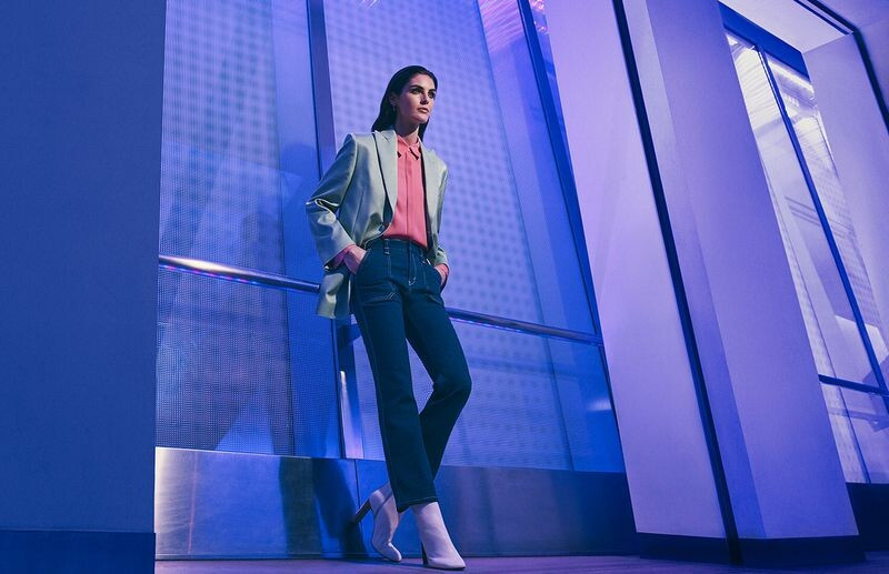 Hilary Rhoda featured in  the Simon Malls advertisement for Spring 2019
