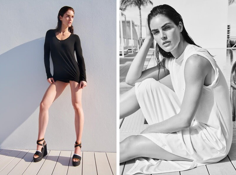 Hilary Rhoda featured in  the ATM - Anthony Thomas Melillo advertisement for Summer 2019