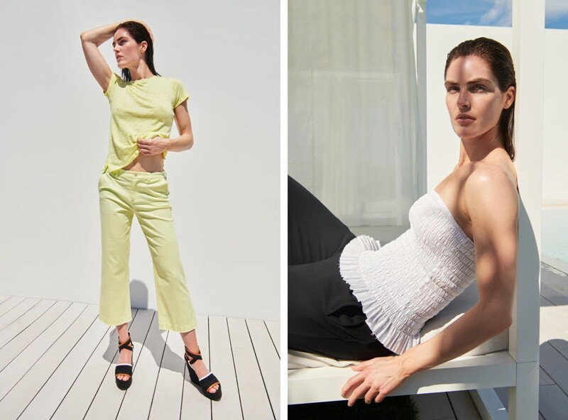 Hilary Rhoda featured in  the ATM - Anthony Thomas Melillo advertisement for Summer 2019