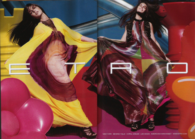 Hilary Rhoda featured in  the Etro advertisement for Spring/Summer 2008