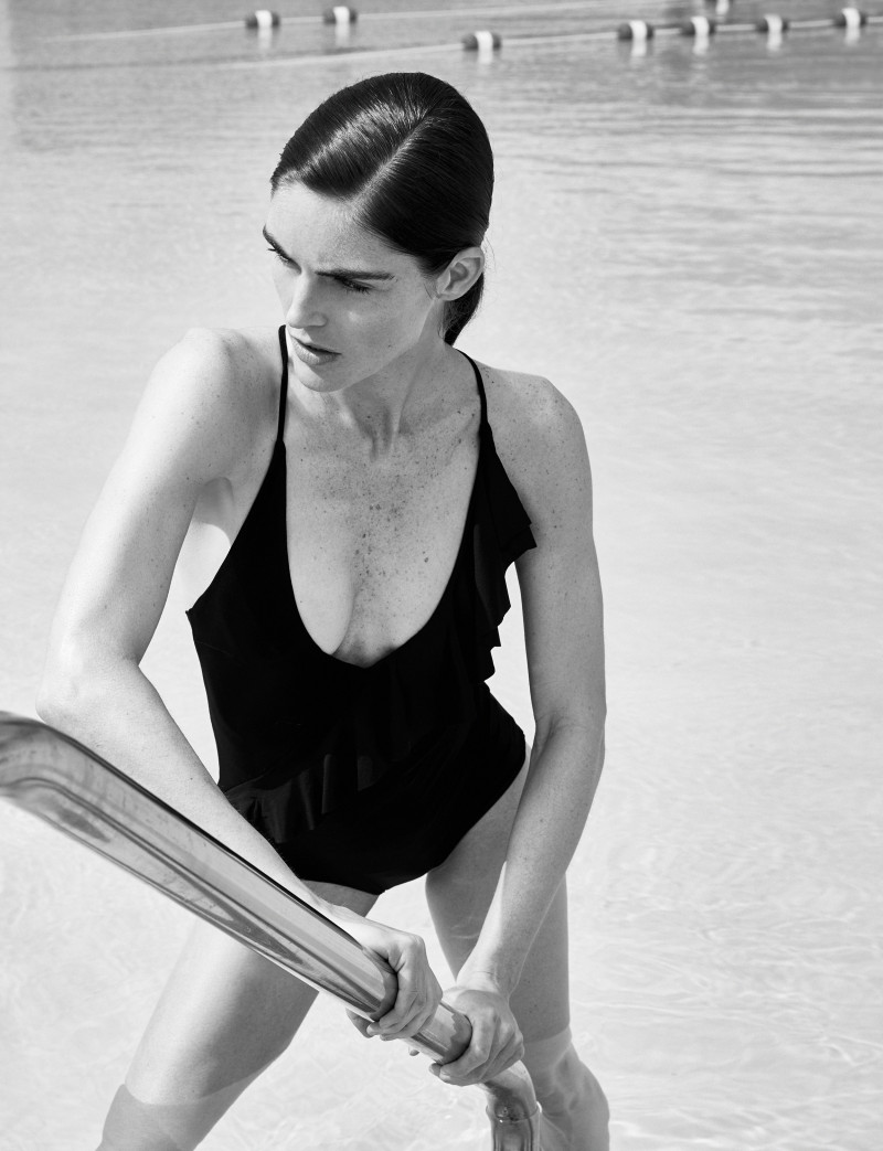 Hilary Rhoda featured in  the The Line advertisement for Spring/Summer 2018