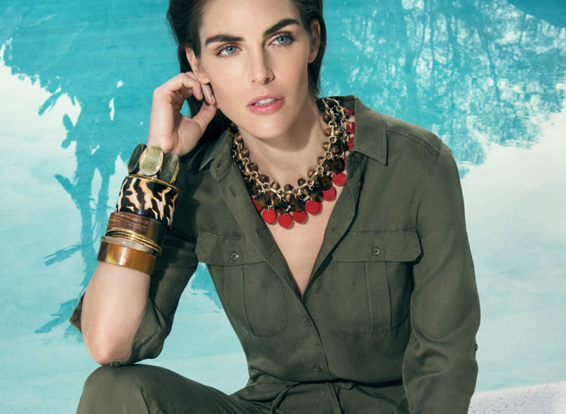 Hilary Rhoda featured in  the Maison 1.2.3 Paris advertisement for Pre-Fall 2017