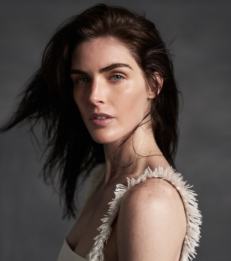 Hilary Rhoda featured in  the La Ligne advertisement for Autumn/Winter 2017