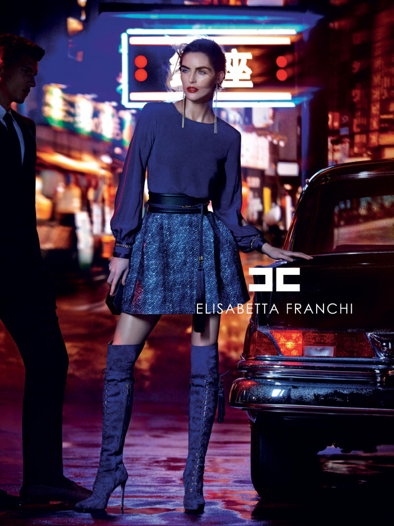 Hilary Rhoda featured in  the Elisabetta Franchi advertisement for Autumn/Winter 2015