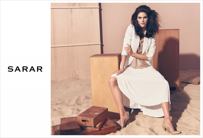 Hilary Rhoda featured in  the Sarar advertisement for Spring/Summer 2014