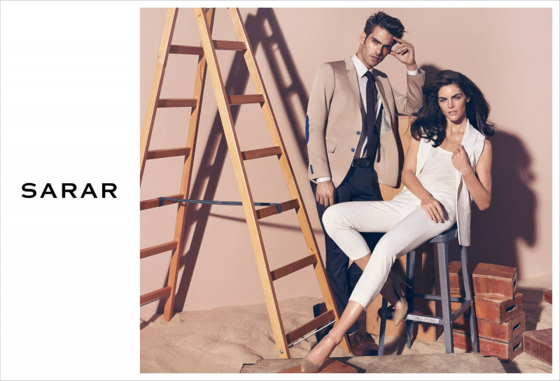 Hilary Rhoda featured in  the Sarar advertisement for Spring/Summer 2014