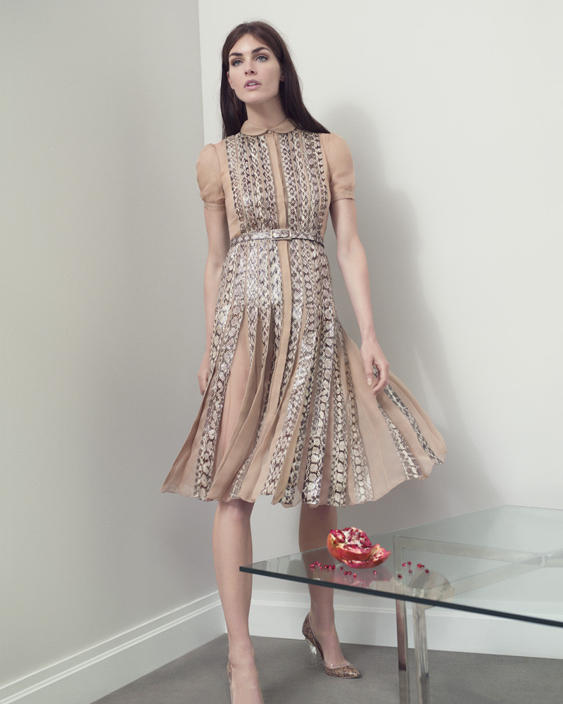 Hilary Rhoda featured in  the Bergdorf Goodman lookbook for Spring 2013