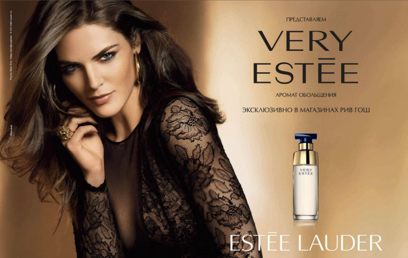 Hilary Rhoda featured in  the Estée Lauder Very Estèe Fragrance  advertisement for Spring/Summer 2013