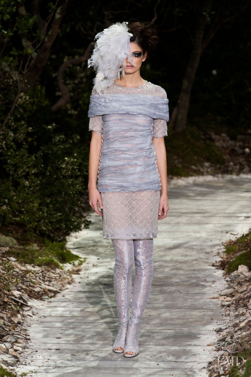Ava Smith featured in  the Chanel Haute Couture fashion show for Spring/Summer 2013