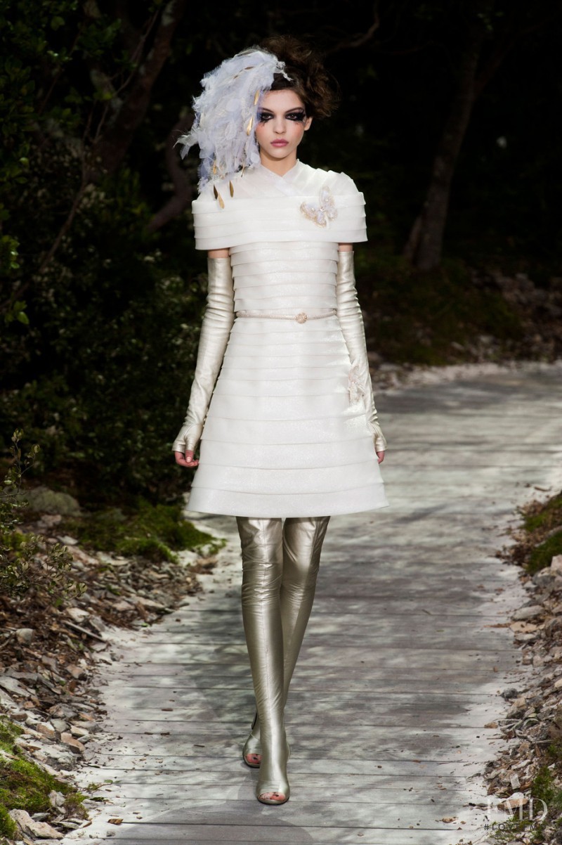 Kate Bogucharskaia featured in  the Chanel Haute Couture fashion show for Spring/Summer 2013
