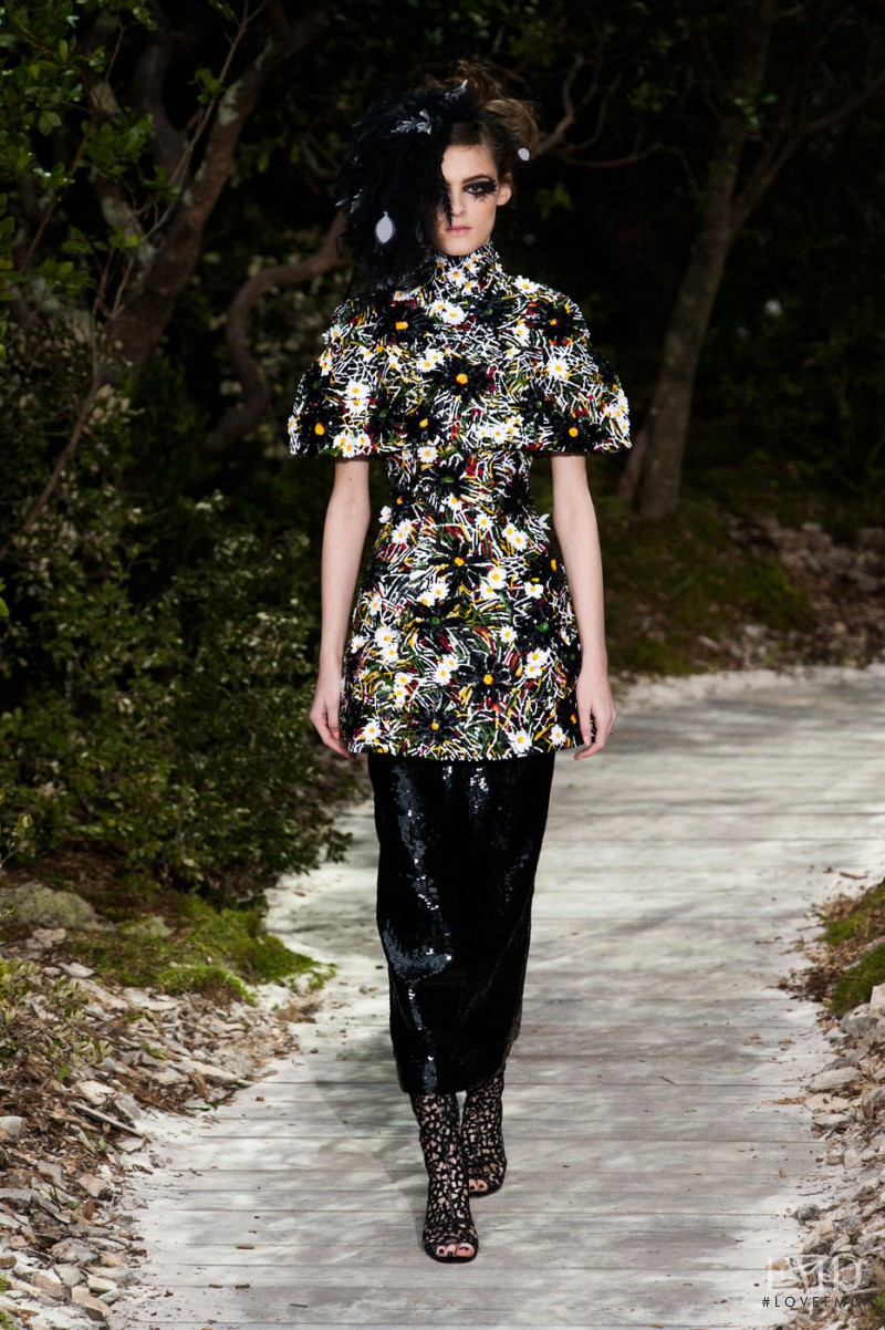 Kremi Otashliyska featured in  the Chanel Haute Couture fashion show for Spring/Summer 2013