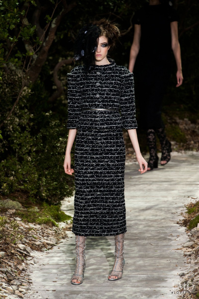 Grace Hartzel featured in  the Chanel Haute Couture fashion show for Spring/Summer 2013