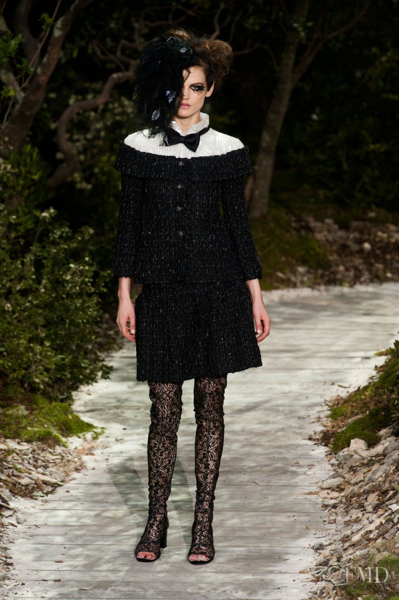 Saskia de Brauw featured in  the Chanel Haute Couture fashion show for Spring/Summer 2013