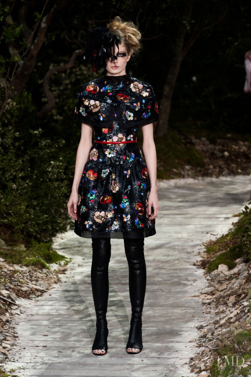Zuzanna Bijoch featured in  the Chanel Haute Couture fashion show for Spring/Summer 2013